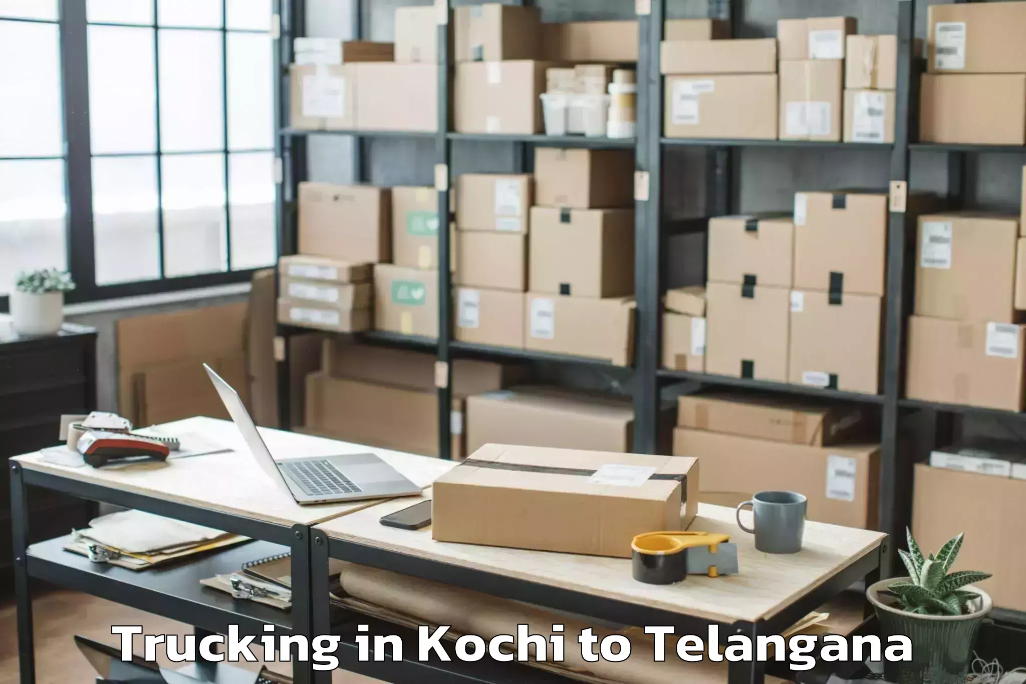 Top Kochi to Jagtial Trucking Available